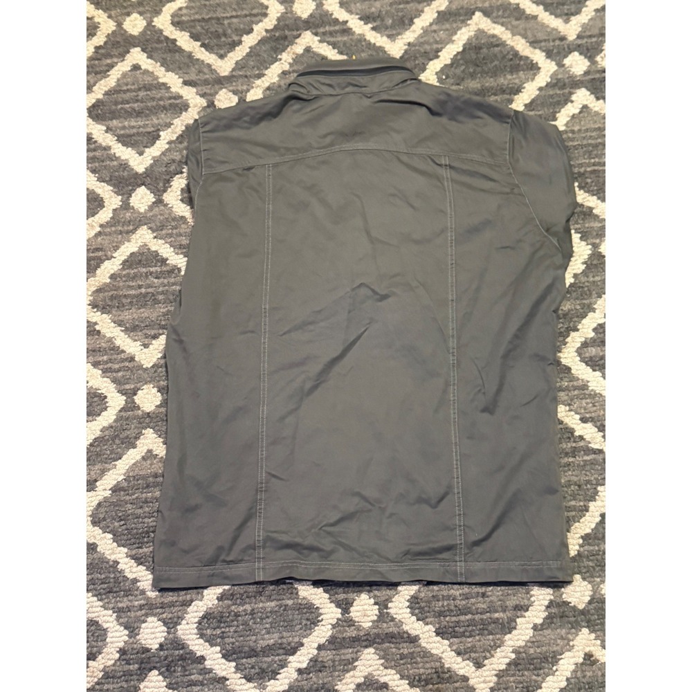 Kuhl Mens Charcoal Grey Field Jacket Medium Full Zip Snap Utility Outdoor Coat - Picture 8 of 9